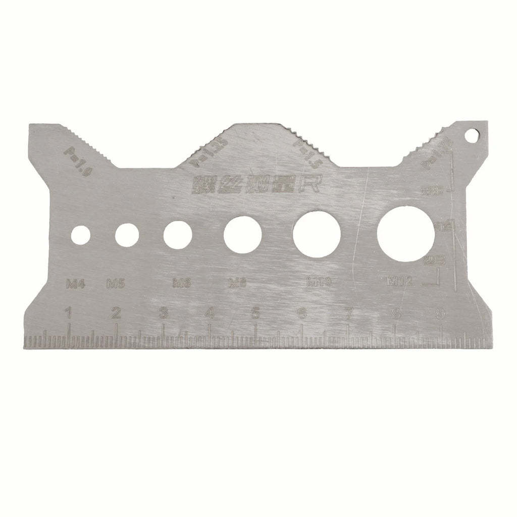 Screw Thread Gauge Tool for Accurate Diameter and Pitch Identification