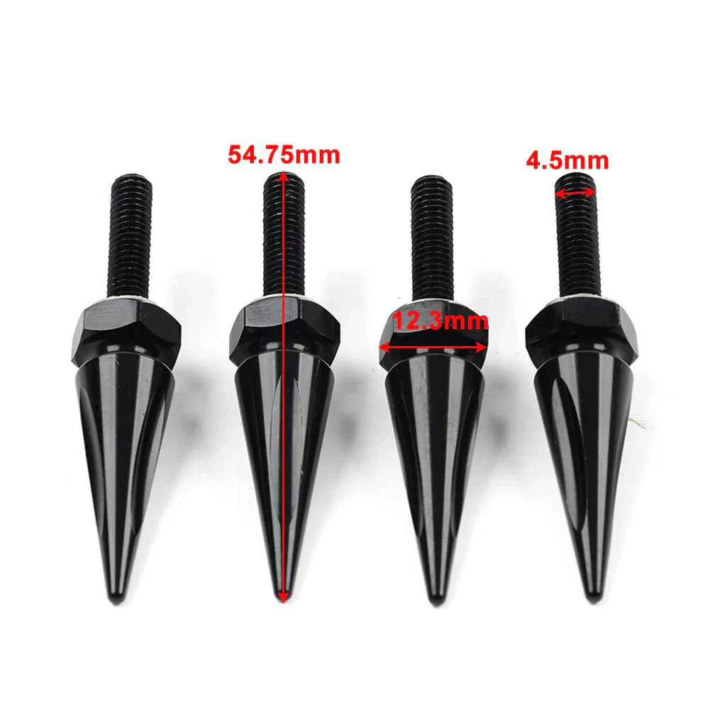 Chrome Windshield Spike Bolts for Harley Road Glide (2015-2023)
