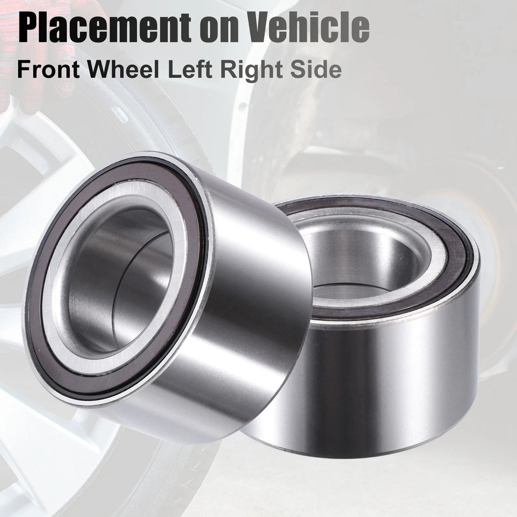 2pcs Wheel Bearing 510089 for Honda Civic (2006–2011) Silver Tone