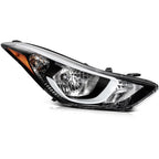 Headlight Assembly Set of 2 for Hyundai Elantra (2014–2016) Black Housing