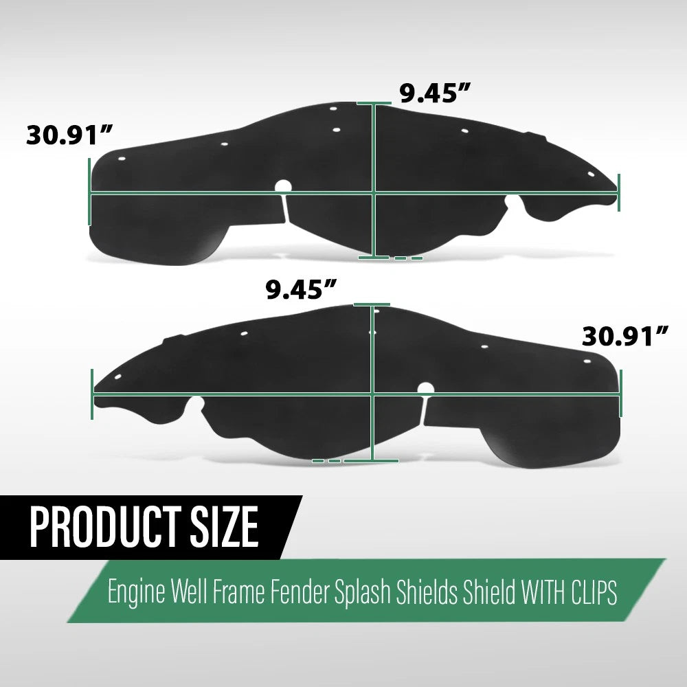 Engine Splash Shield for Ford Ranger (1998–2011) Front Left & Right
