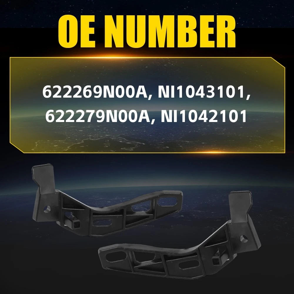 Set of 2 Front Bumper Brackets for Nissan Maxima (2009–2014)
