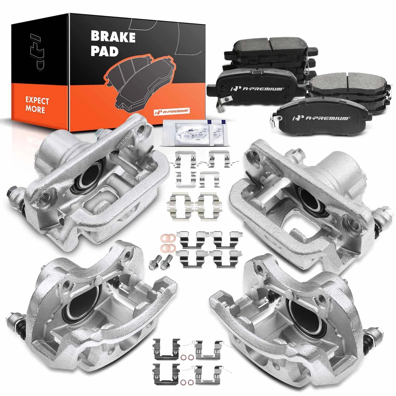 Brake Pad and Caliper Set for Nissan Sentra (2013–2017)