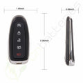 2X Remote Key Fob Uncut Shell Case for Ford Escape (2013–2016)