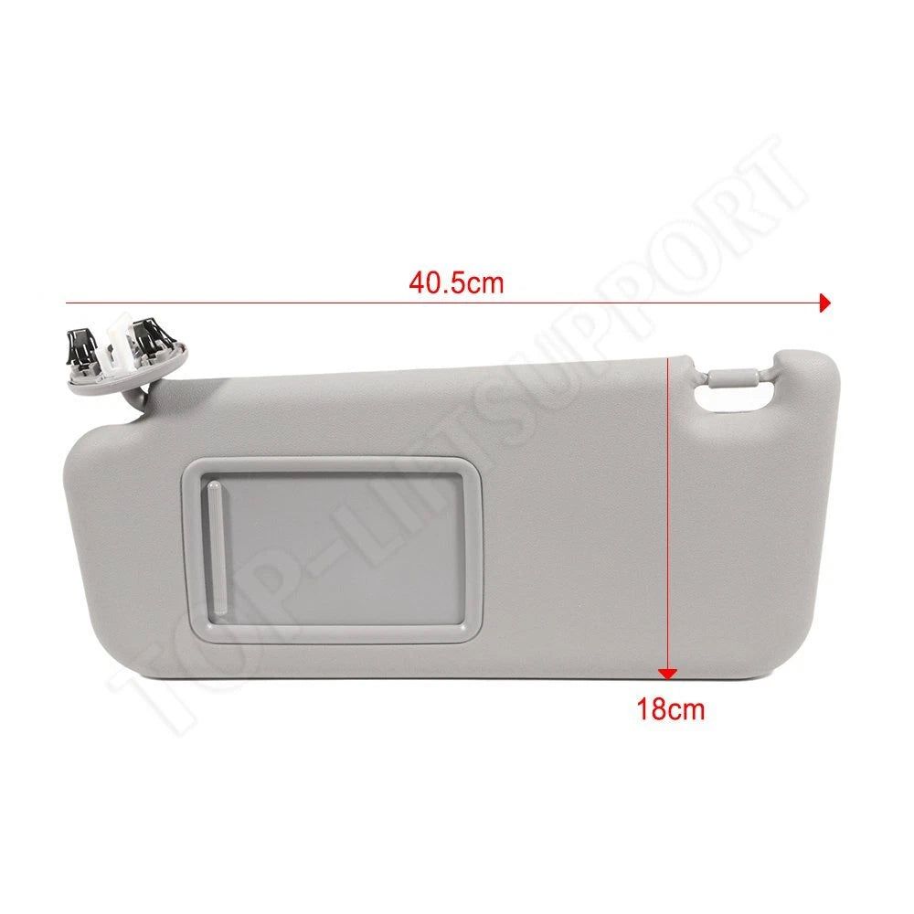 Left Driver Side Sun Visor for Toyota RAV4 (2006–2009) Gray Color