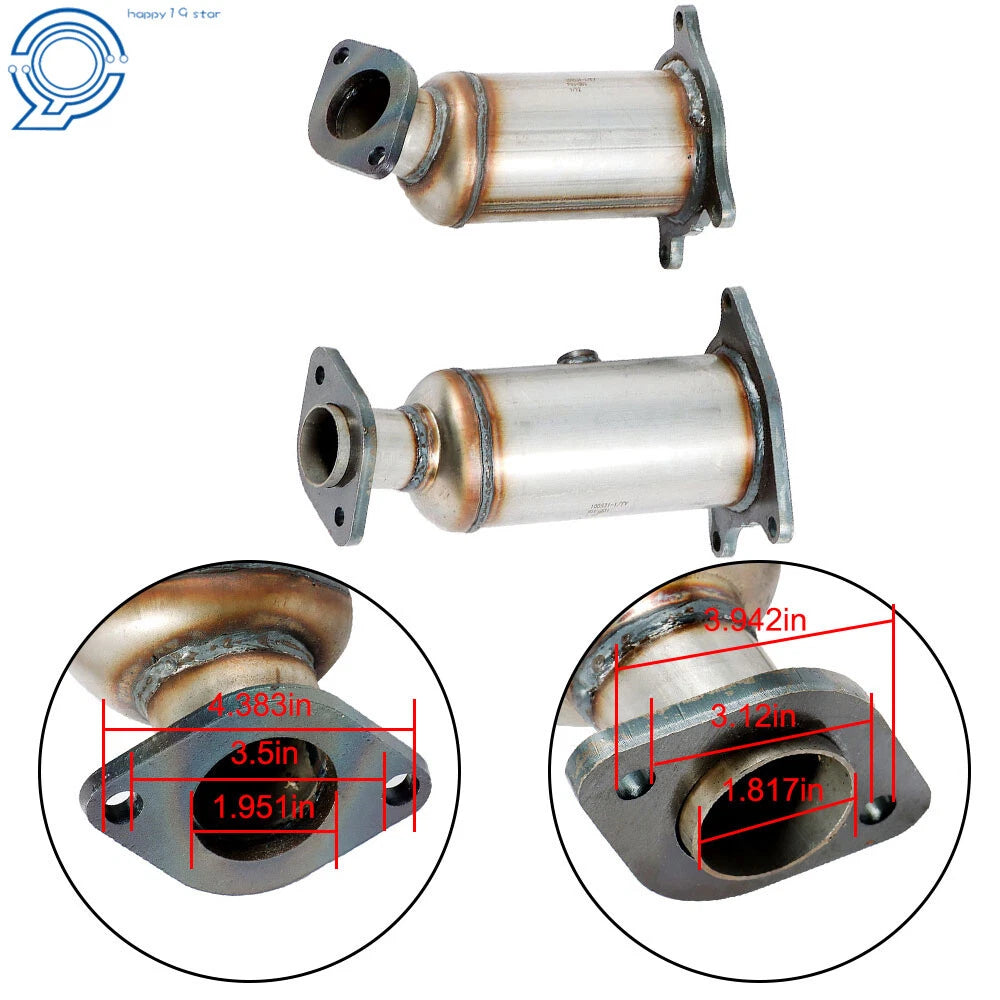 2X Catalytic Converters for Ford Edge (2007-2010)