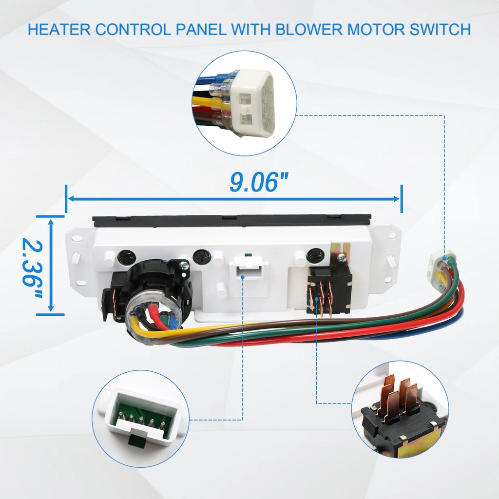 A/C & Heater Control with Blower Motor Switch for Jeep Wrangler TJ (1999-2004)