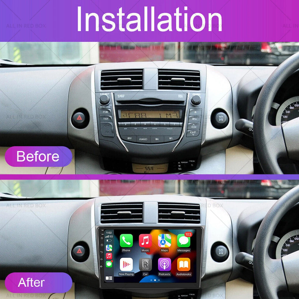Android 13 CarPlay Stereo for Toyota RAV4 (2007–2013) 9'' Head Unit