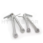 Set of 2 Silver Rear Foot Pegs Footrest Brackets for Suzuki GSXR 600 750 (2008–2010)