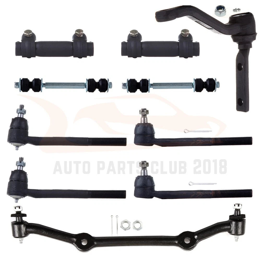 2WD Front Suspension Tie Rod Kit for Chevy GMC Blazer S10 Jimmy (1996–2005)
