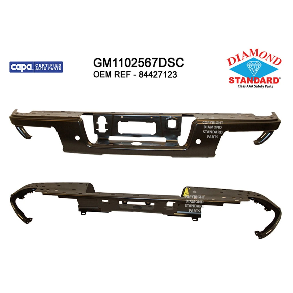 Replacement Steel Rear Step Bumper Face Bar for Toyota Hilux (2010–2015)