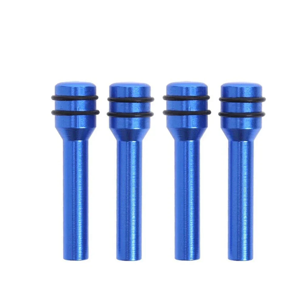 4 x Pcs Blue Aluminum Door Lock Knob Pins for Car/Truck Auto Parts