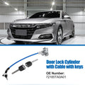 Set of 1 Door Lock Cylinder with Cable & Keys for Honda Accord (2011–2012)