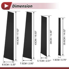 Set of 8 Door Pillar Window Trim for Ford Territory (2023–2024) Black