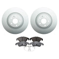 Hella Front Rotors & TRW Pro Low-Met Disc Brake Pads Kit for Audi A6 Quattro S5 (2005–2018)