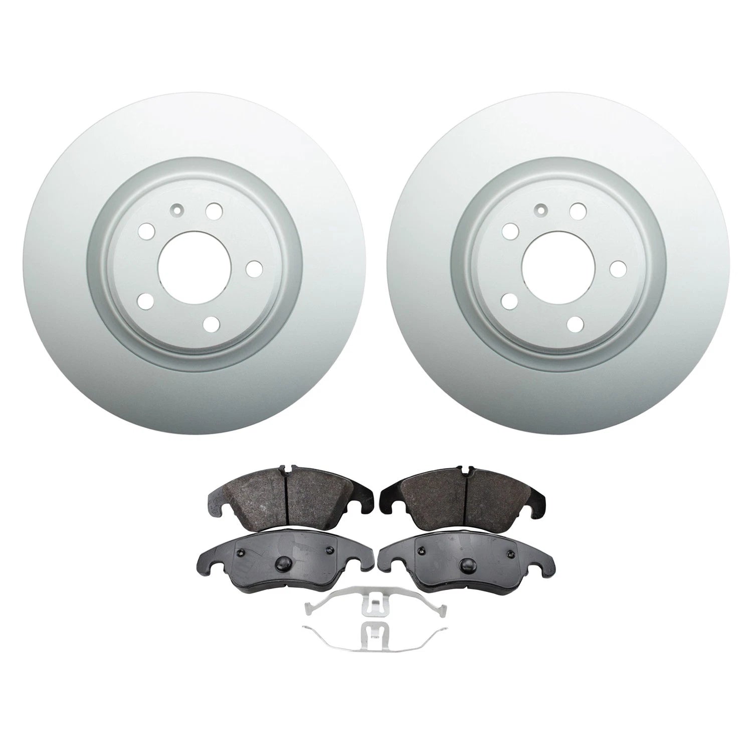 Hella Front Rotors & TRW Pro Low-Met Disc Brake Pads Kit for Audi A6 Quattro S5 (2005–2018)