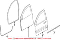 Front Door Seal for Dodge Durango (2011–2023) 55399256AE