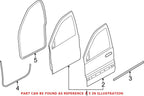 Front Door Seal for Dodge Durango (2011–2023) 55399256AE