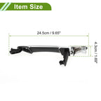 Exterior Door Handle for Kia Picanto (2011–2016) Silver Tone Rear Right
