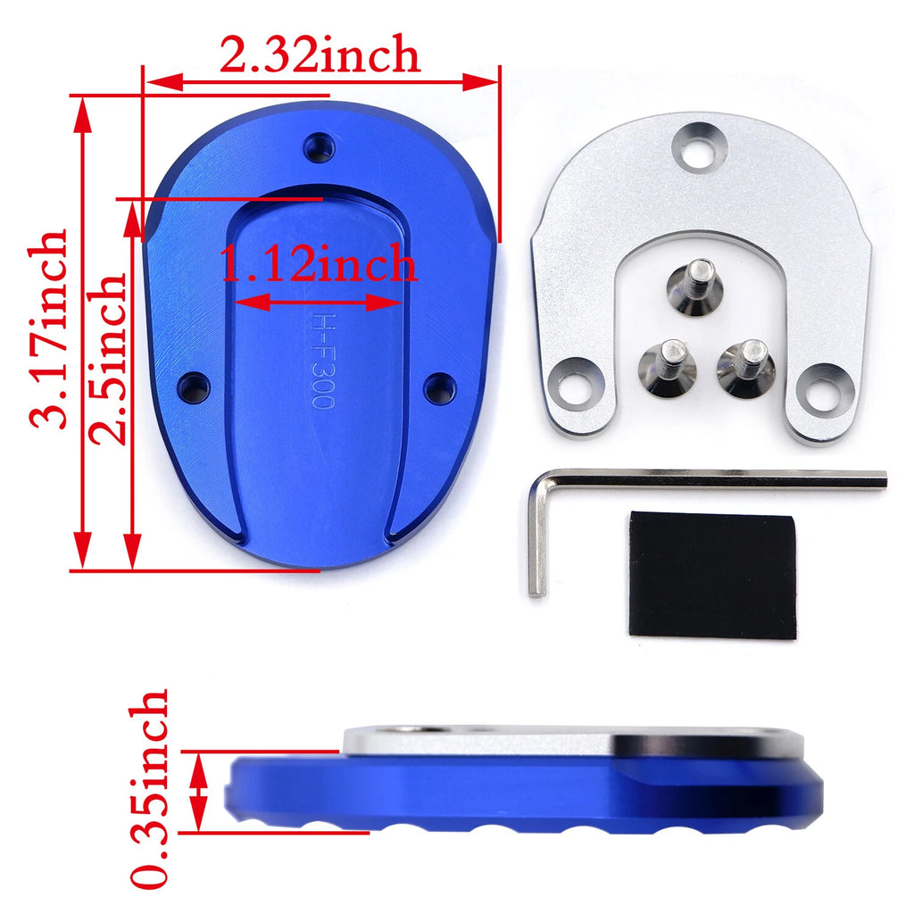 CNC Kickstand Plate Pad for Yamaha FJR1300 (2001–2019)
