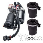 Pair Rear Air Suspension Bags & Compressor Pump for Lincoln Town Car (1990–2011)