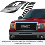 Black Billet Grille Combo for GMC Sierra 1500 / Denali (2007-2013)