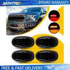 Set of 2 Amber Red Smoked LED Side Marker Lights for Ford F150 Raptor (2017–2020)