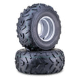 2 WANDA ATV Tire Wheel Assembly 22X11-10 4/156mm PCD 3+5 Silver Wheel (N/A)