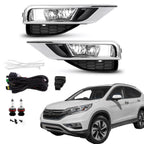 Fog Lights for Honda CR-V (2015–2016) w/Bezels, Switch, Wiring Kits