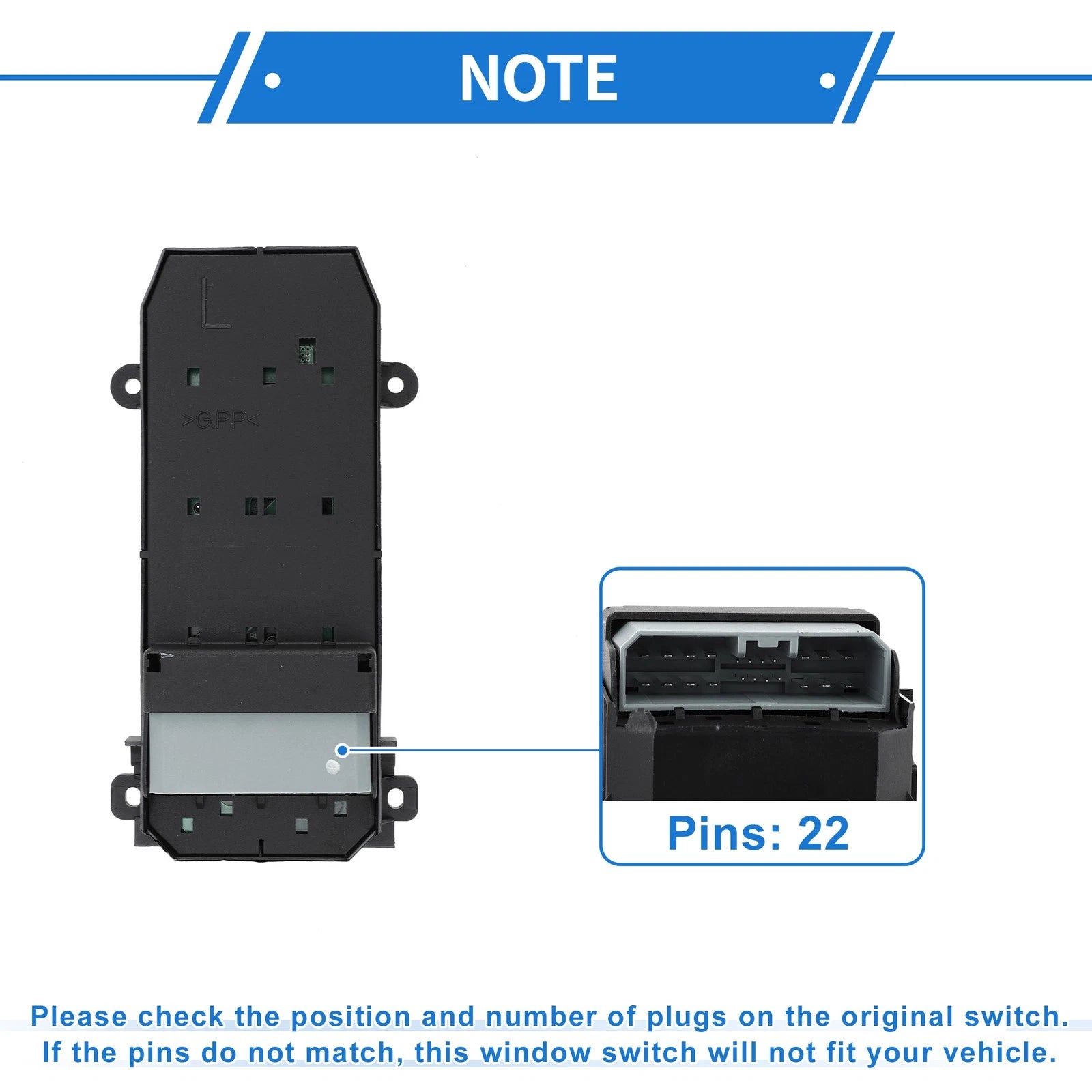 Front Right Power Window Switch for Honda City Civic (2006) 35750-SNA-A01