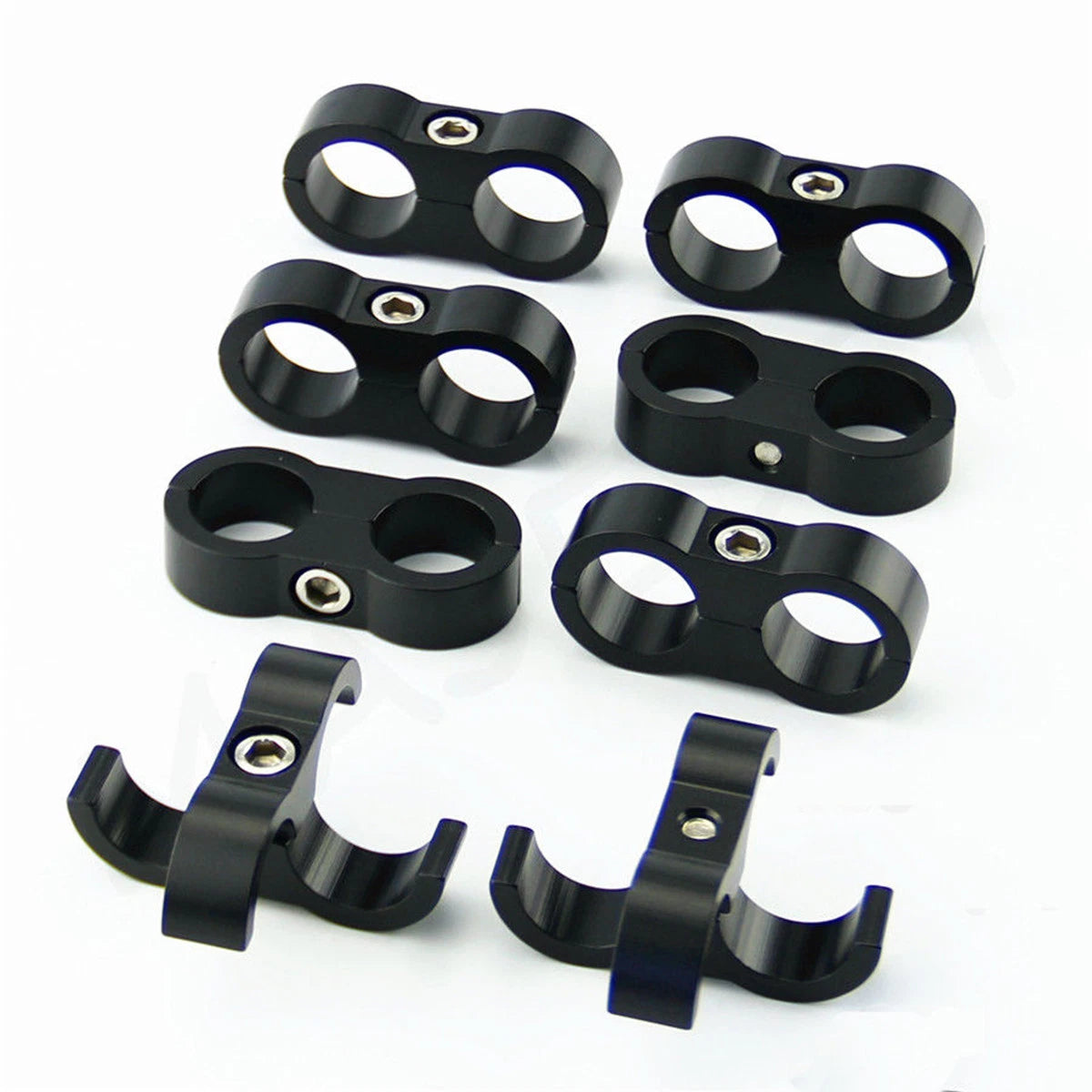 Hose Separator Clamp Bracket Adapter for 3/8" Fuel Line (6AN, 8-20-60)