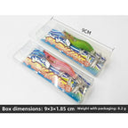 1.5 Oz Glow in Dark Wooden Shrimp Squid Jig with Rattle Beads for Fishing