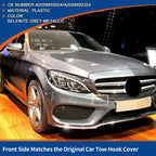 Front Car Bumper Tow Hook Cover for Mercedes-Benz C300 (2015-2018) Grey