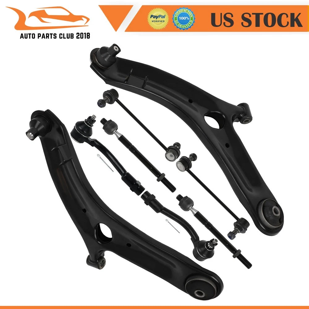 Set of 8 Front Lower Control Arms & Ball Joints for Kia Soul (2010–2013)