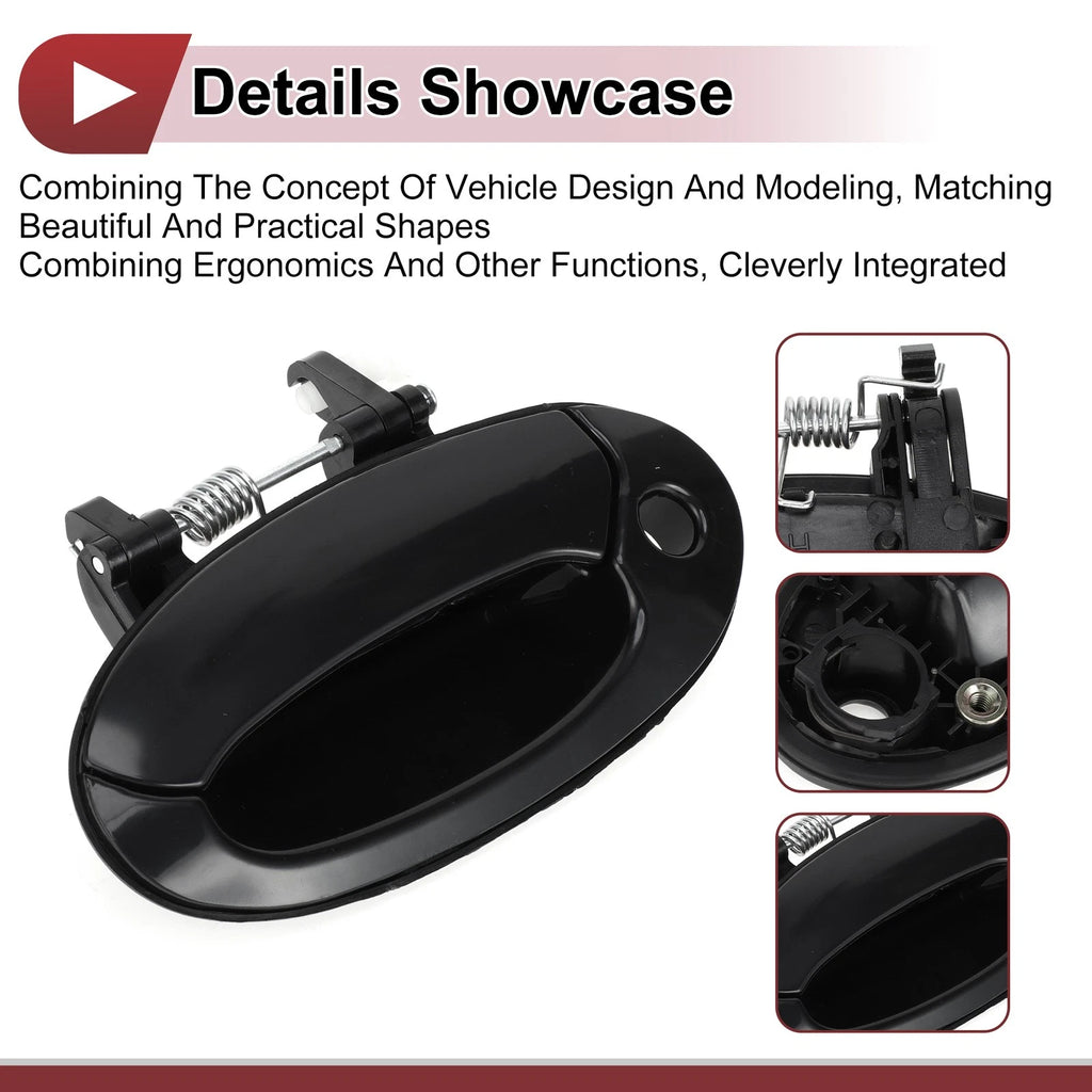 Car Exterior Door Handle for Hyundai Elantra (2017–2020) No. 8265029000 Black ABS