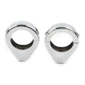 Chrome Fork Clamp Turn Signal Clamps for Harley Softail (39mm)