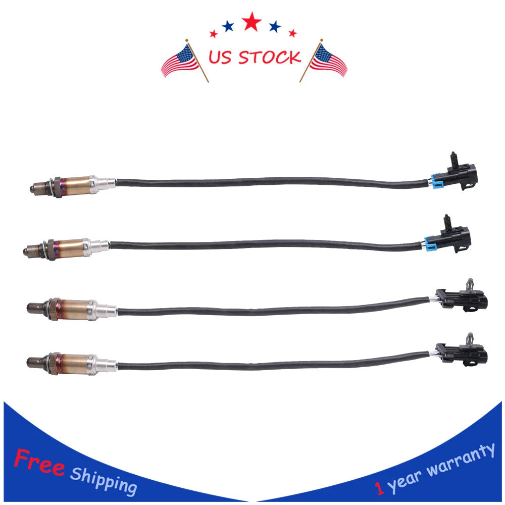 Set of 4 O2 Oxygen Sensors for Chevy Silverado GMC 1500 (1996–2002)