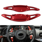 Set of 2 Red Steering Wheel Paddle Shifter Extensions for Kia Stinger (2018–2020)