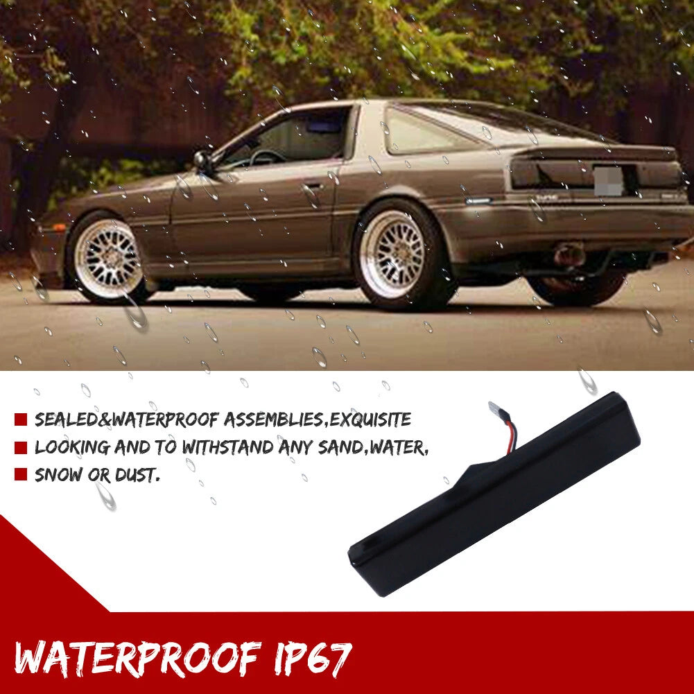 Set of 2 White LED Rear Bumper Side Marker Lamps for Toyota Supra MK3