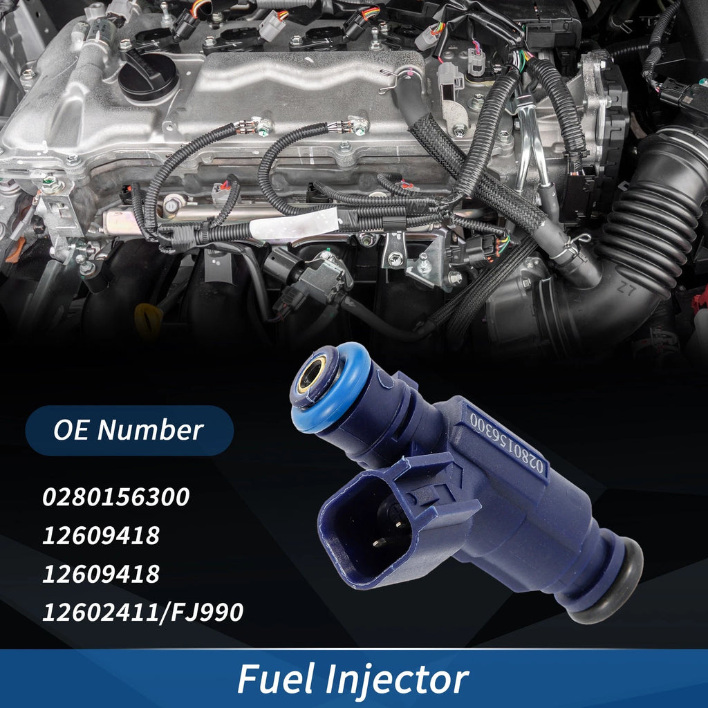 1Pc Fuel Injector No. 0280156300/12609418 for Chevrolet Equinox (2008–2009)
