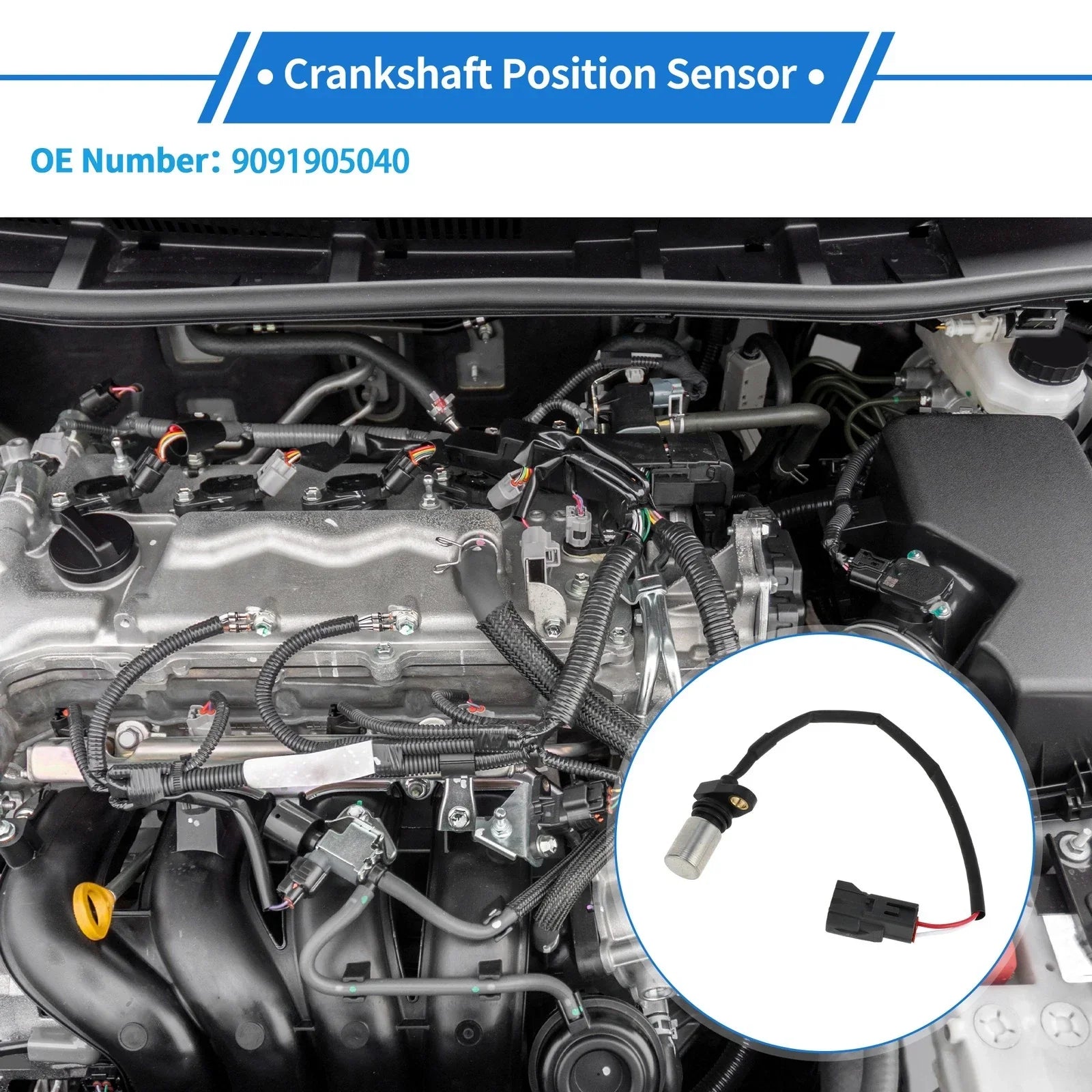 Crankshaft Position Sensor for Lexus LS400 SC300 4.0L (1997-2000)