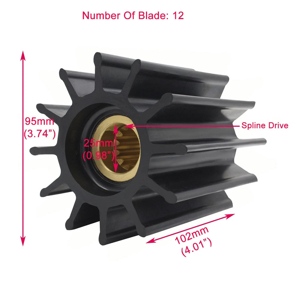 Impeller for Cummins 4019403 4933743 Sherwood 18000K Johnson 09-705BT-1
