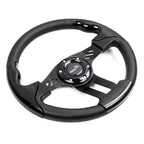 3-Spoke Steering Wheel with 3/4" Axle Hub Adapter for Boat Marine (13")