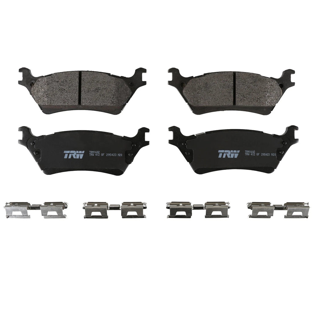 Rear Brake Kit 348mm Drilled Rotors TRW Pro Metallic Pads for Ford F-150 (2012–2019)