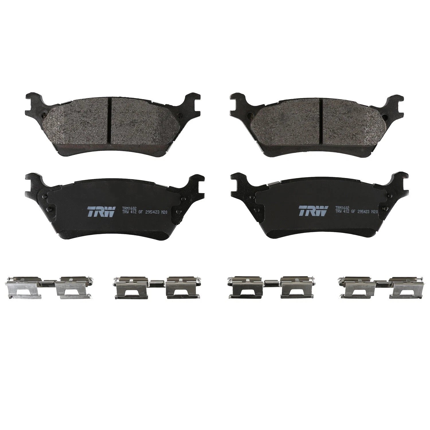 Rear Brake Kit 348mm Drilled Rotors TRW Pro Metallic Pads for Ford F-150 (2012–2019)