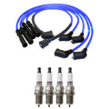 NGK Wire Set & Denso Spark Plugs Kit for Mazda Protege (1995–2003)