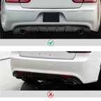 Carbon Exhaust Shark Fins Rear Diffuser for Chrysler 300 SRT (2015-2023)