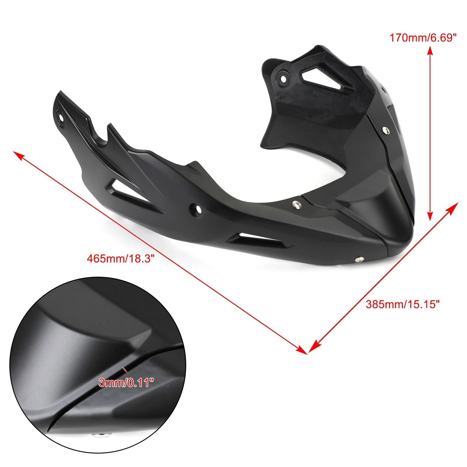Belly Pan Lower Fairing Panel for Honda CB650R CB650F (2014–2021)