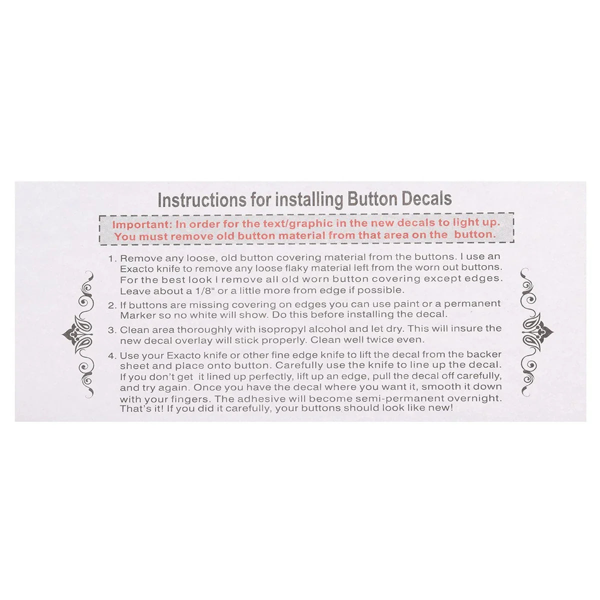 Heater AC Climate Control Button Decal for Ford Escape Fusion