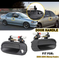 Front Left + Right Smooth Black Exterior Door Handle for Nissan Sentra (2000–2006)